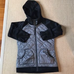 North Face quilted hoodie